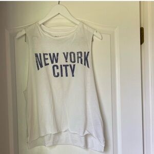 Chaser White New York City Tank Top